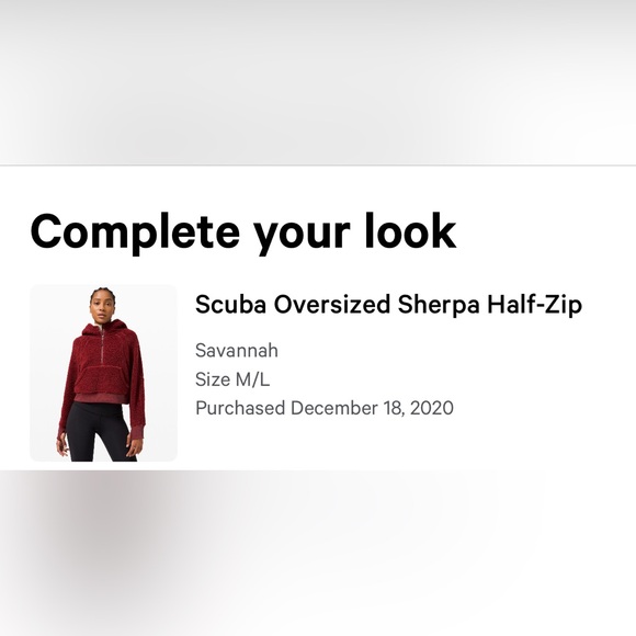 Lululemon Scuba Oversized Half-Zip Sherpa/Fleece hoodie M - Picture 7 of 8